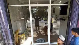 Pasang Kusen AlumInium + Pintu + Jendela + Plafon-Partisi Gypsum/PVC