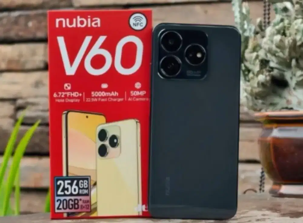 Murah hp Nubia V60 ram 6+10/256 lkp grs resmi BS tt