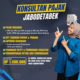 Jasa Konsultan Pajak & Keuangan|Konsultan Perizinan|Pendirian PT, CV