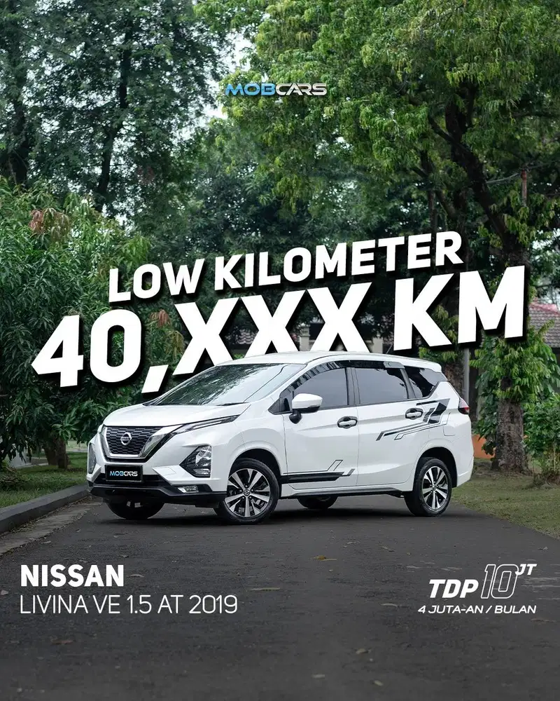 FREE BBM FULL TANK LIVINA VE 1.5 AT MATIC 2019 PUTIH