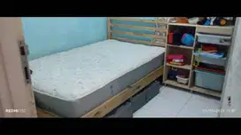 Divan Tempat Tidur IKEA Kayu Pinus Keras Second Berkualitas 120x200 cm
