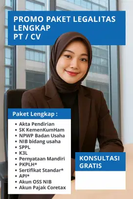 Perlengkapan Usaha Kantor PT Legal Lengkap