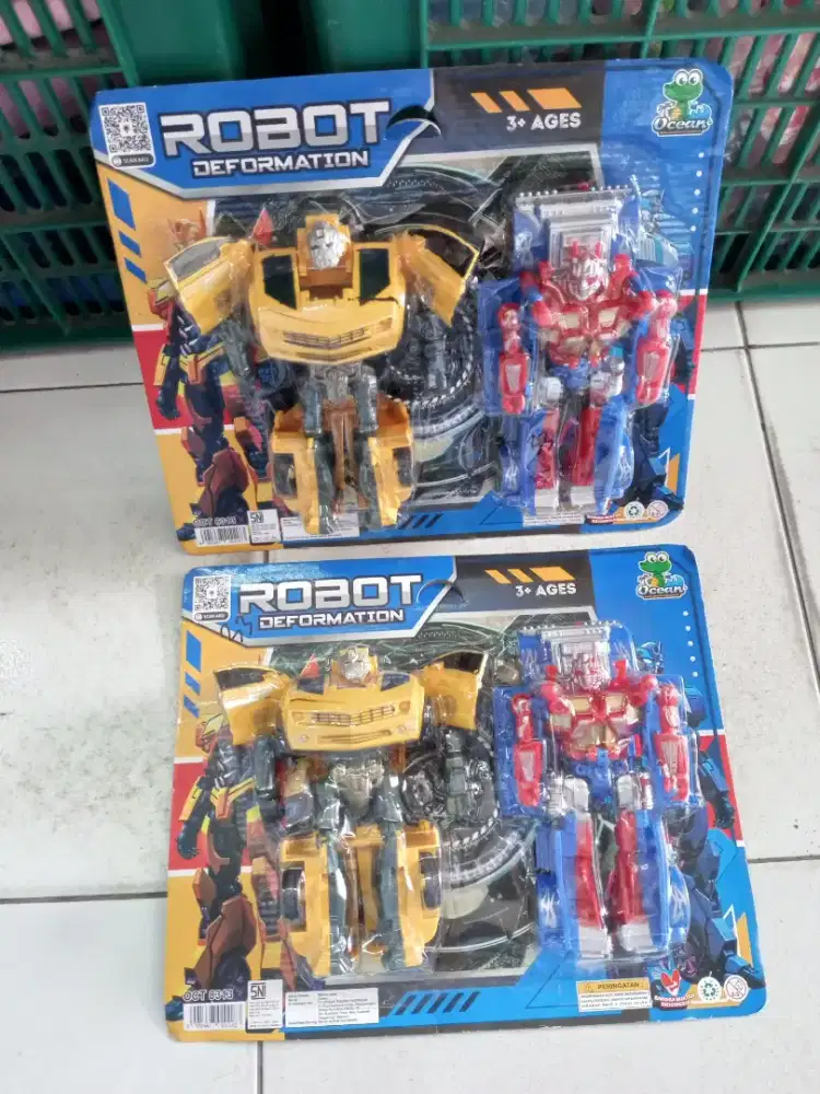 Mainan anak robot deformation isi 2