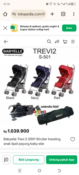 Stoler babyelle trevi 2