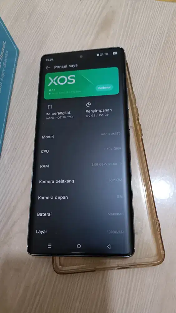 Infinix Hot 50pro+ ram 8/256gb bisa tt