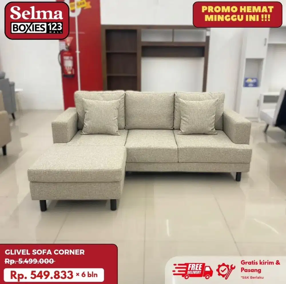 SOFA GLIVEL ASH BROWN