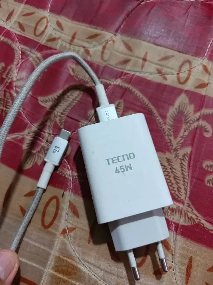 Charger Original Tecno 45W Copotan Fast charging