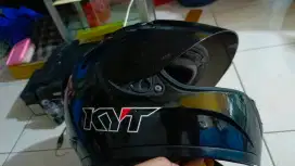 helm kyt hitam ukuran L full face