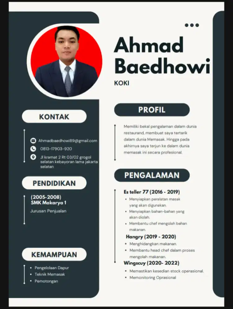 Cari loker staff resto