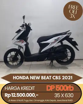 HONDA NEW BEAT CBS 2021 CASH/KREDIT DP MURAH SYARAT MUDAH