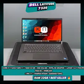 Dell Latitude 7320 Core i7 1165G7 Gen11 Ram32/256GB Layar Fhd Ips