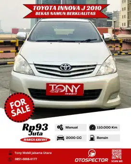 Toyota Kijang Innova J 2.0 MT 2010 Silver