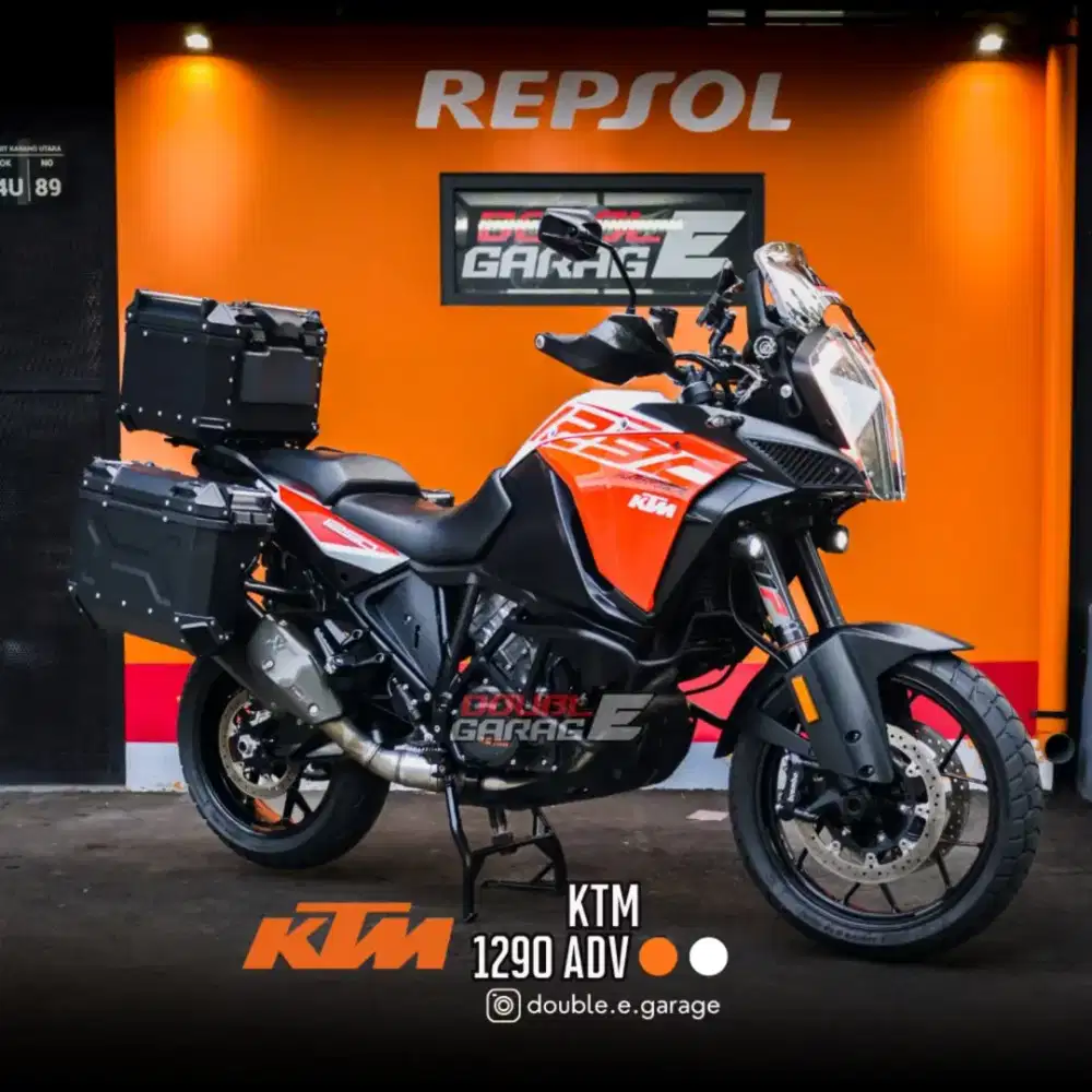 KTM 1290 SUPER ADVENTURE 2017 PUTIH ORANGE FULL ORIGINAL LIKE NEW