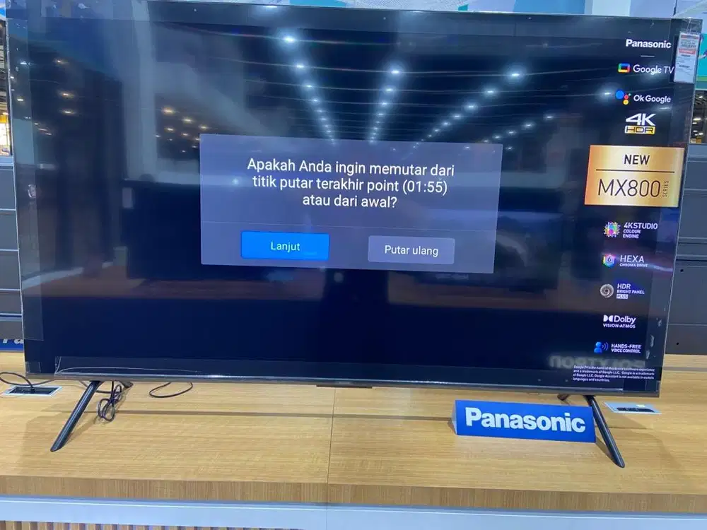 Promo cicilan tanpa dp panasonic tv smart google 4k 85 inch