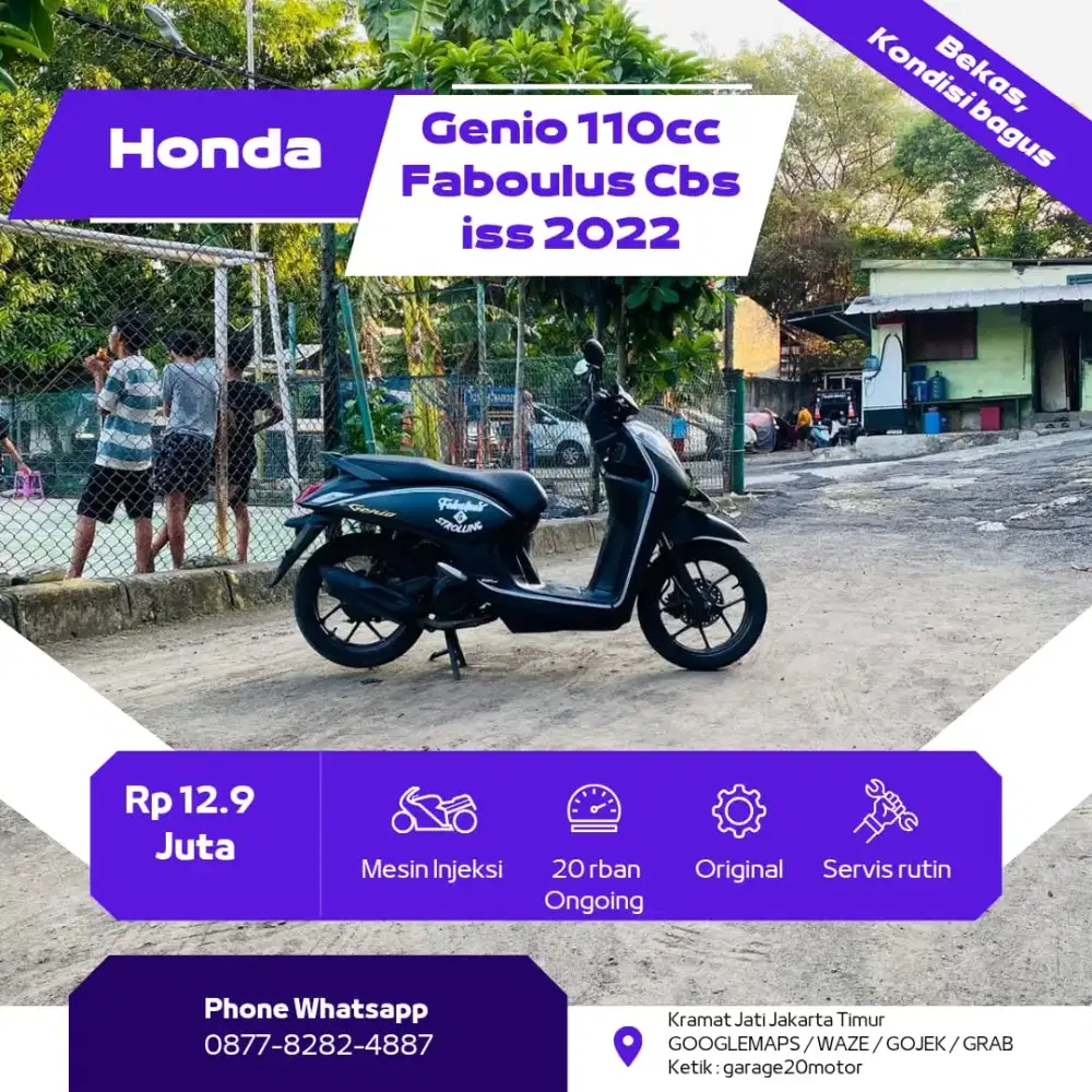 Honda Genio 110cc Faboulus Cbs Iss Pgm Fi Tahun 2022
