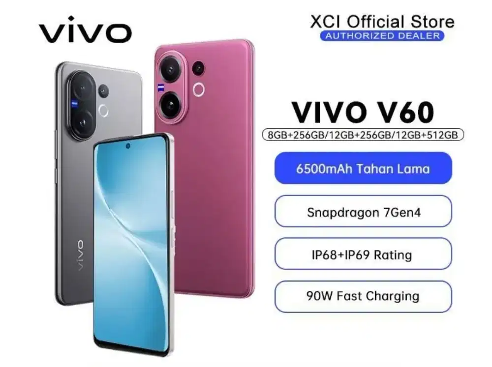 VIVO V60 5G 8GB + 256GB | Rp. 6999.000