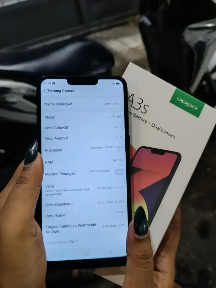 Jual hp Oppo A3s