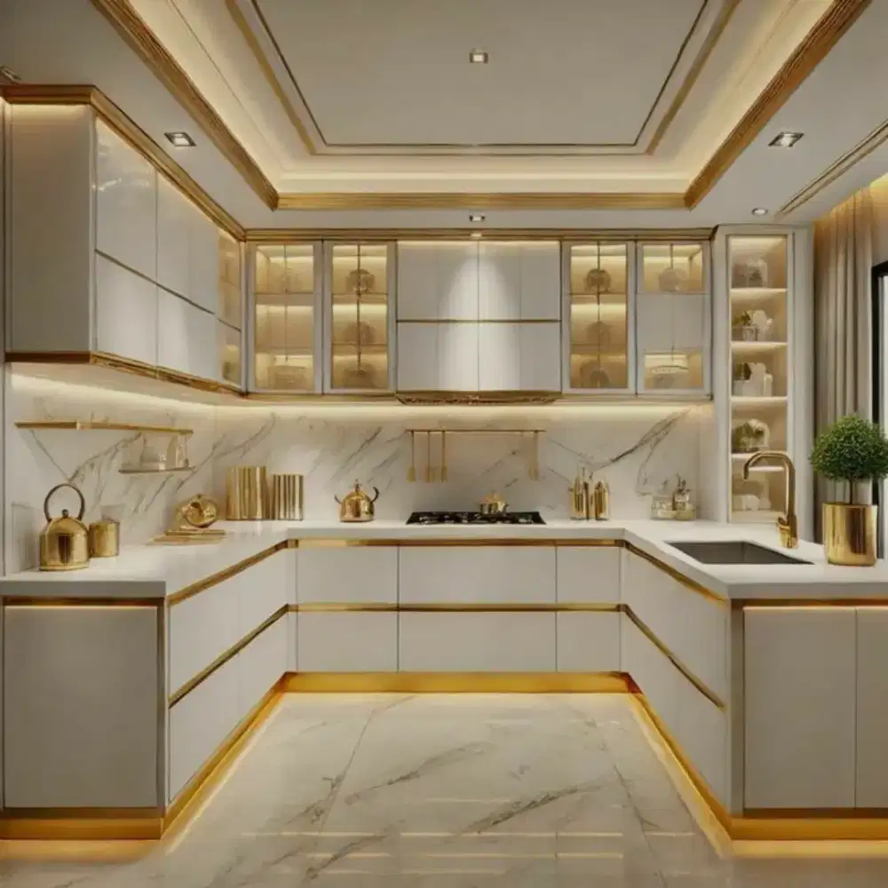 Kitchen set minimalis Lemari pakaian Bedroom set wallpanel wallpaper