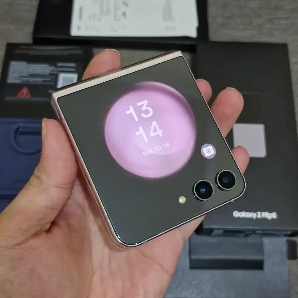 Samsung Z Flip 5 8/256GB SEIN Fullset Lavender Free Case Ori