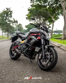 (Full paper)Kawasaki ER6N Nik 2015 ABS Warna Hitam Knalpot Two Brother