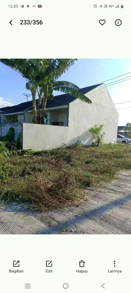 Take over satu unit rumah komersil posisi hook ( pojok)