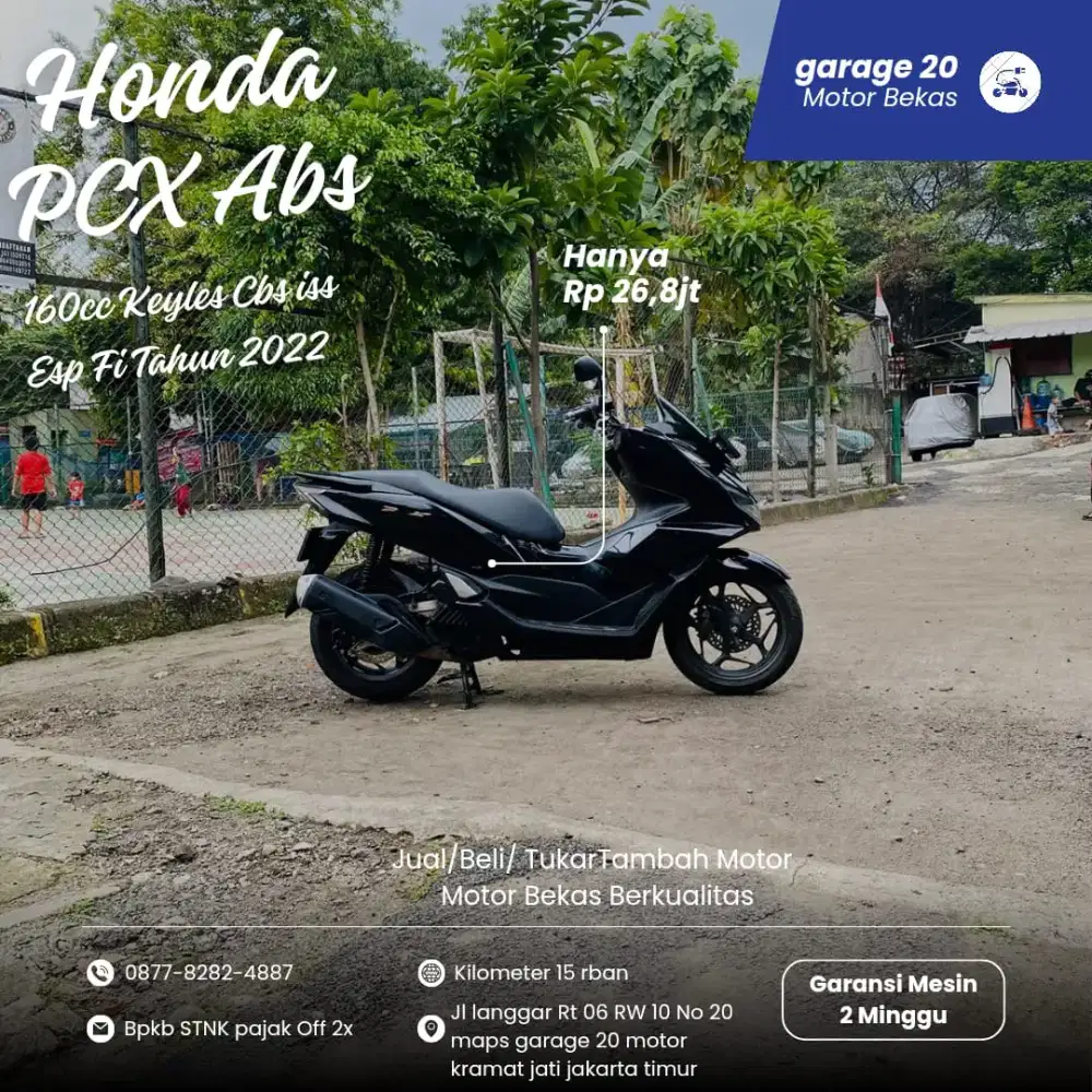 Honda All New Pcx 160cc Abs Keyles Cbs iss 
Tahun = 2022