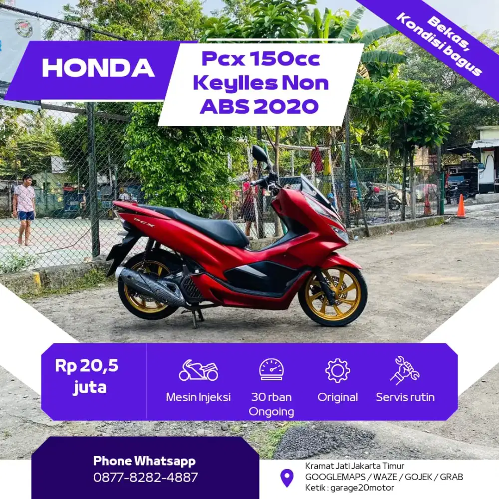 Honda Pcx 150cc CBS ISS Esp Keylles 
Tahun = 2020