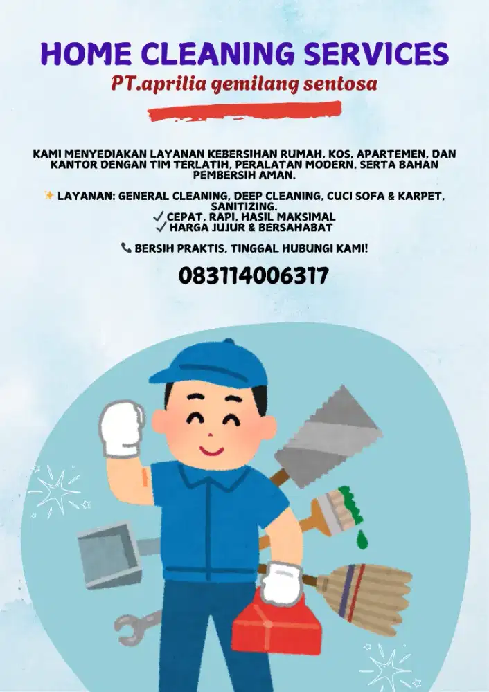 Home cleaning jasa bersih rumah,pabrik & kantor