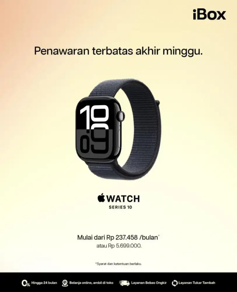Promo Applewatch Series 10 42mm Bunga 0% Fre 2x cicilan