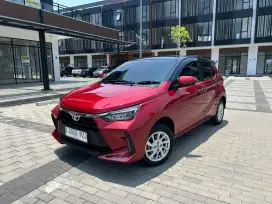 Agya G cvt 2023 new facelift low Km dp 15jt Red