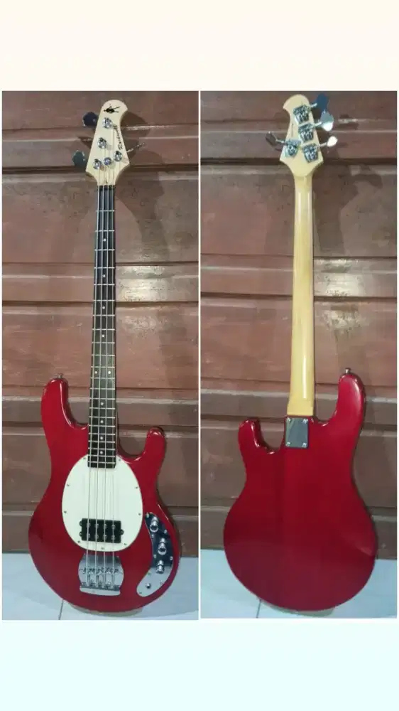 bass elektrik ori rockwell korea model musicman mantap siap pakai nett