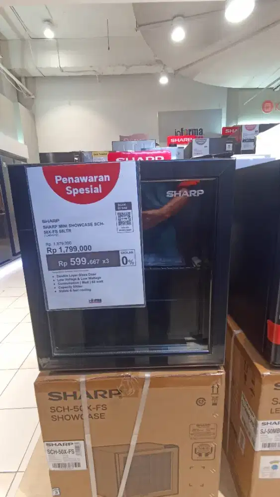 Sharp Showcase Mini 55Liter