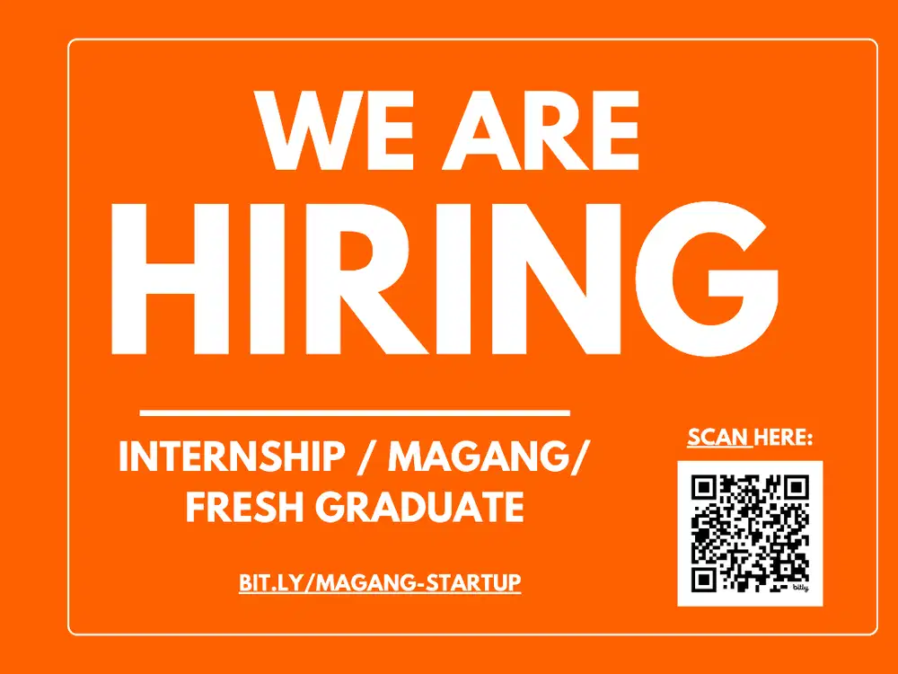 Internship (Magang) & Fresh Graduate Opportunity – Tech Startup