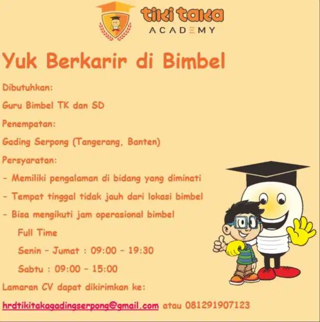 Bimbel TK dan SD