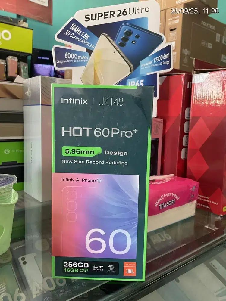 Infinix hot 60 pro plus 8/256 layar lengkung amoled