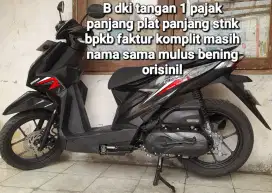 Honda beat LED 2020 CBS combi break cw asli hitam B dki tgn 1 pjk pjg