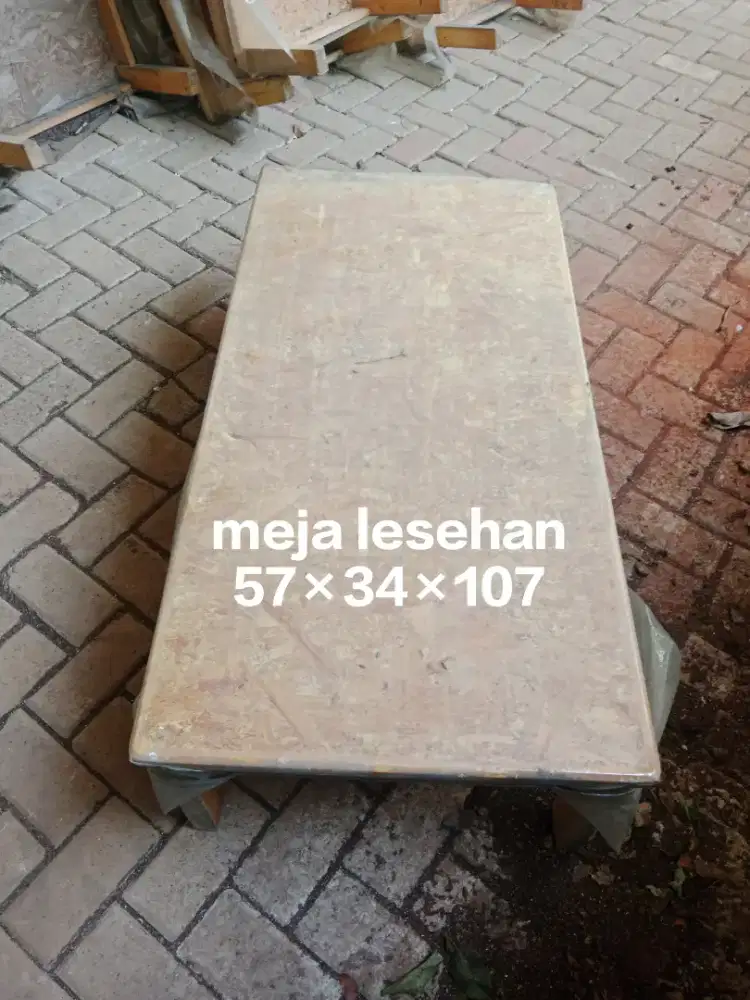 Meja lesehan 57×34×107 jati Belanda mulus