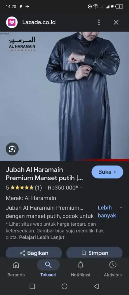 Jubah al Haramain premium