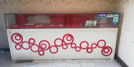 Meja kasir kayu