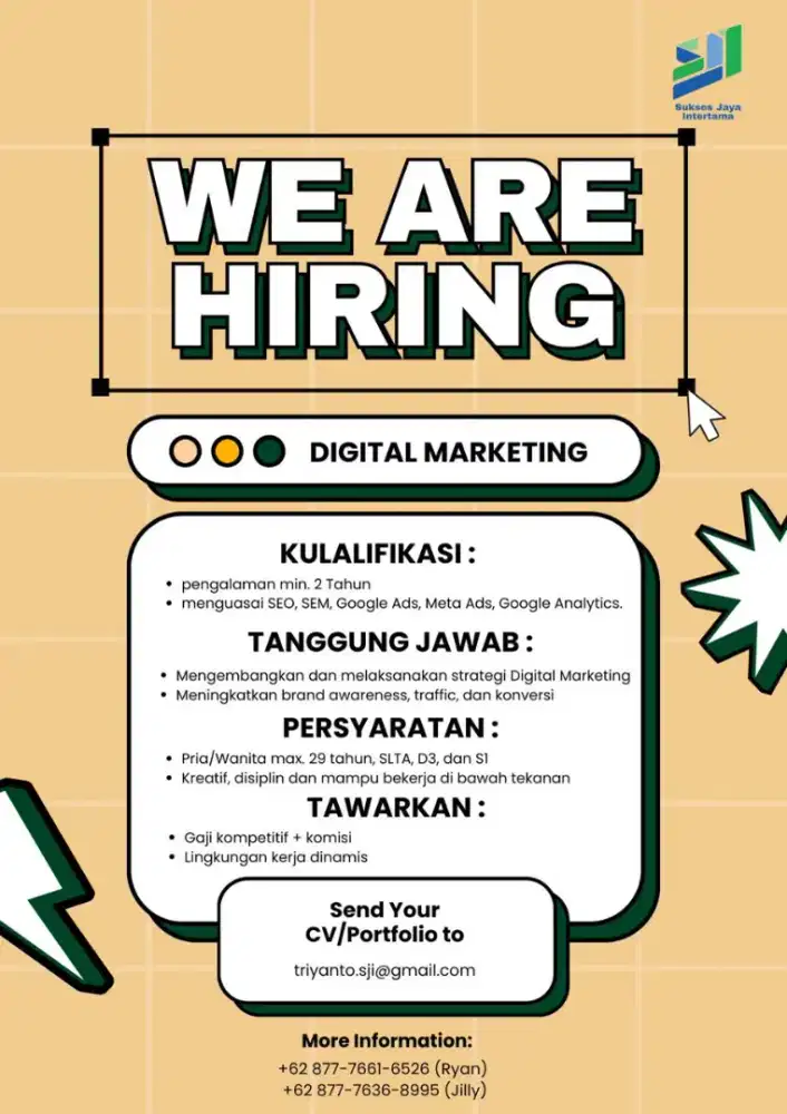 Urgently Recruitment