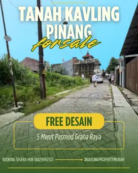 Tanah Kavling Sudimara Pinang, Free Desain & Terima Lahan Siap BAngun