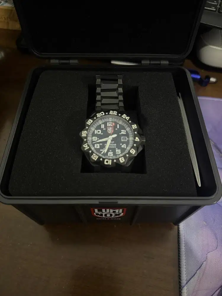 Jual Luminox Second seri 6422 F-117 Night Hawk Pilot Stainless Steel