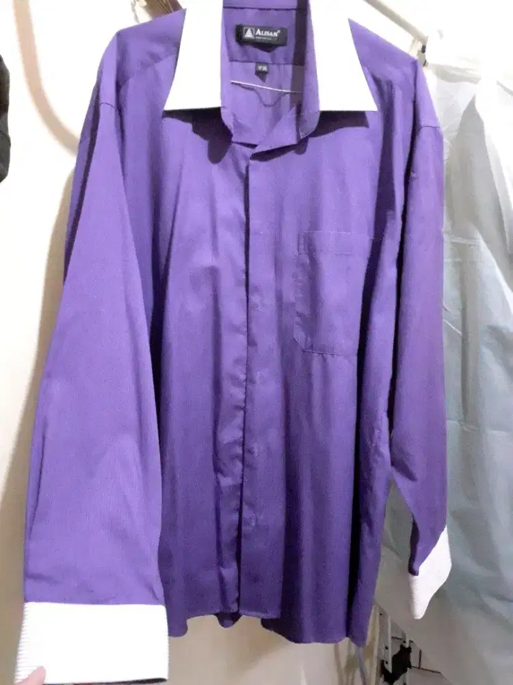 Kemeja Ungu Alisan LD 125Cm