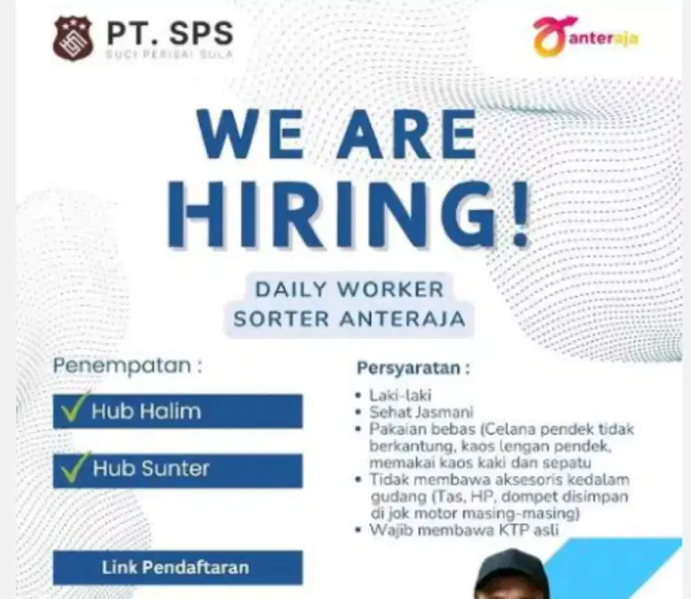 Lowongan Daily Worker WAREHOUSE
