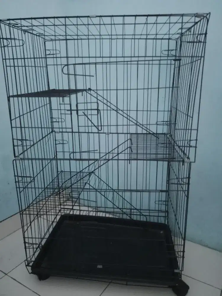 Kandang kucing 3 tingkat