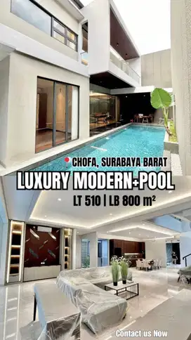 Dijual Rumah The Chofa Residence Ada Pool Furnish Mewah Siap Huni