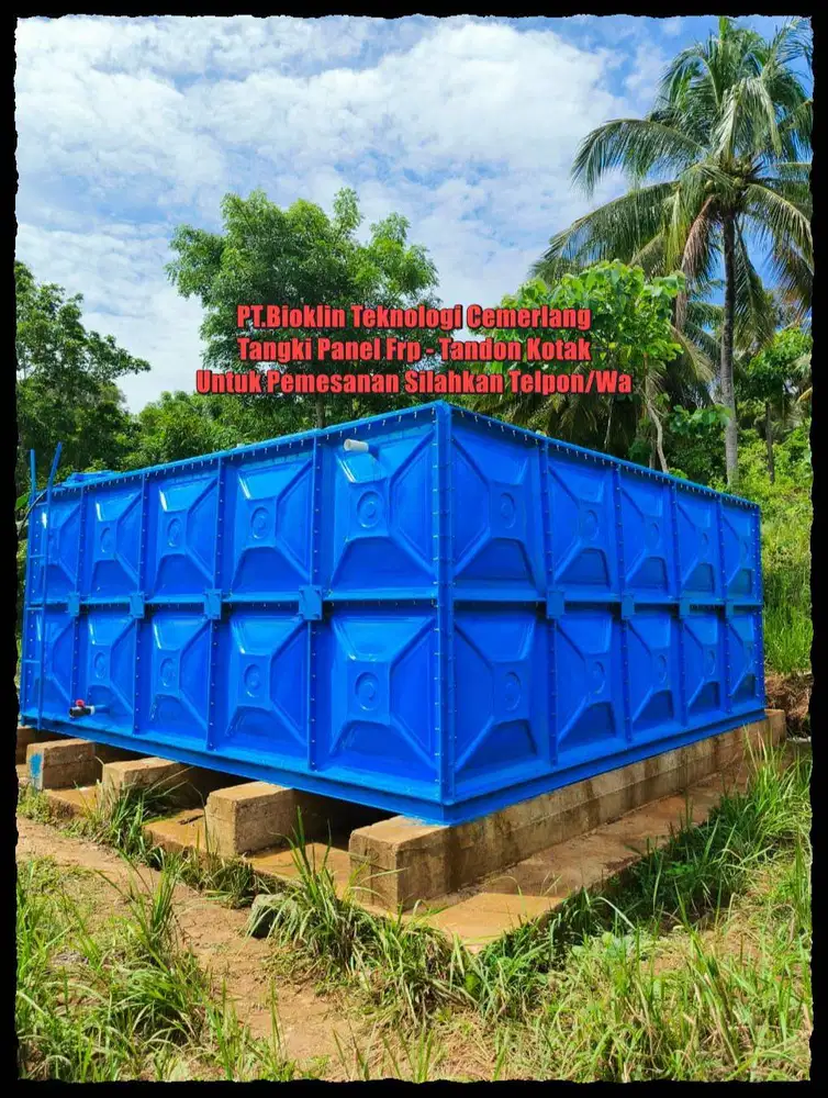Tangki Air Kotak - Tangki Air Fiberglass - Ground tank - Tandon Frp