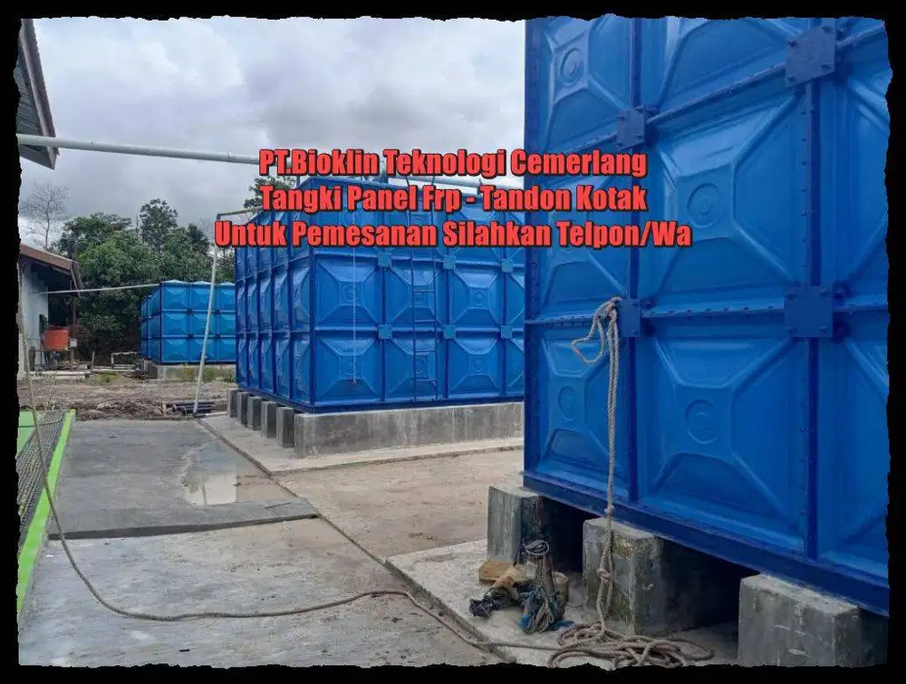 Tangki Air Kotak - Tangki Air Fiberglass - Ground tank - Tandon Frp