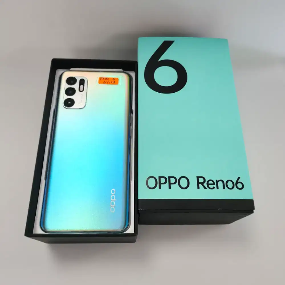 OPPO RENO 6 8/128GB LIKE NEW NO SHEDOW FULLSET MULUS