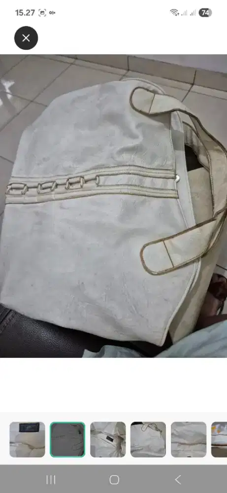 Tas milano putih bahan kuat